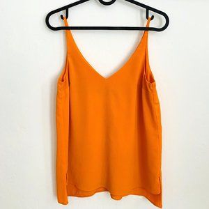TOPSHOP Petite Plunge V-Neck Cami in Orange